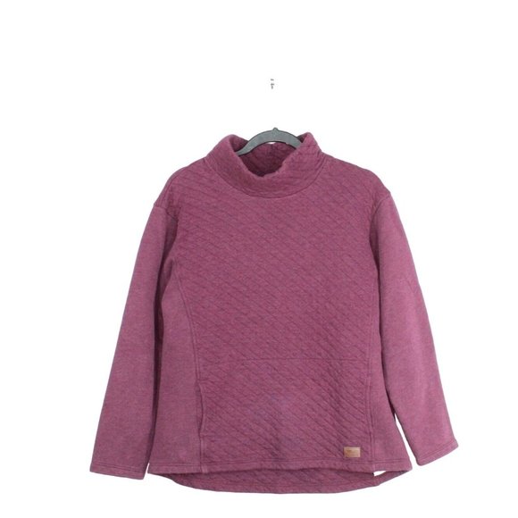 L.L. Bean Sweaters - LL Bean Plum Funnelneck Quilted Comfort Warm Pullover Sweatshirt Size M